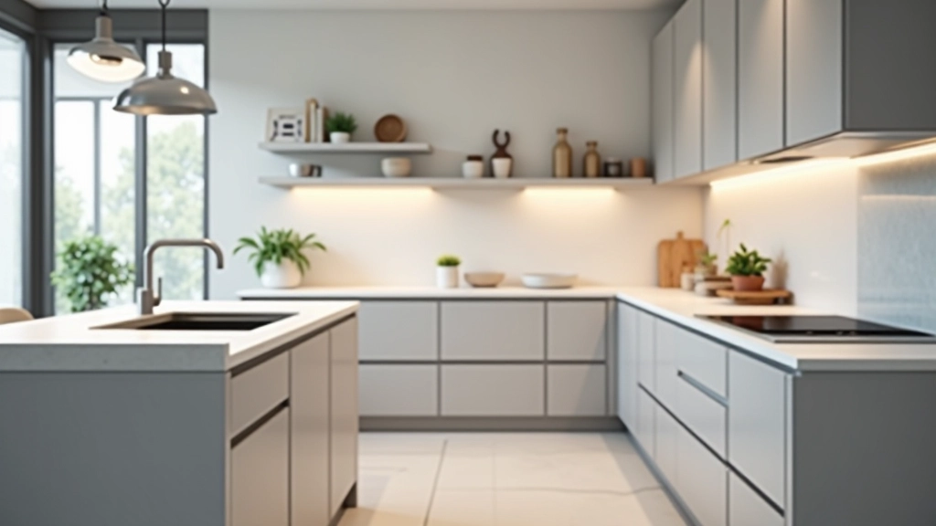 Sparkling clean kitchen with polished counters and organized cabinets